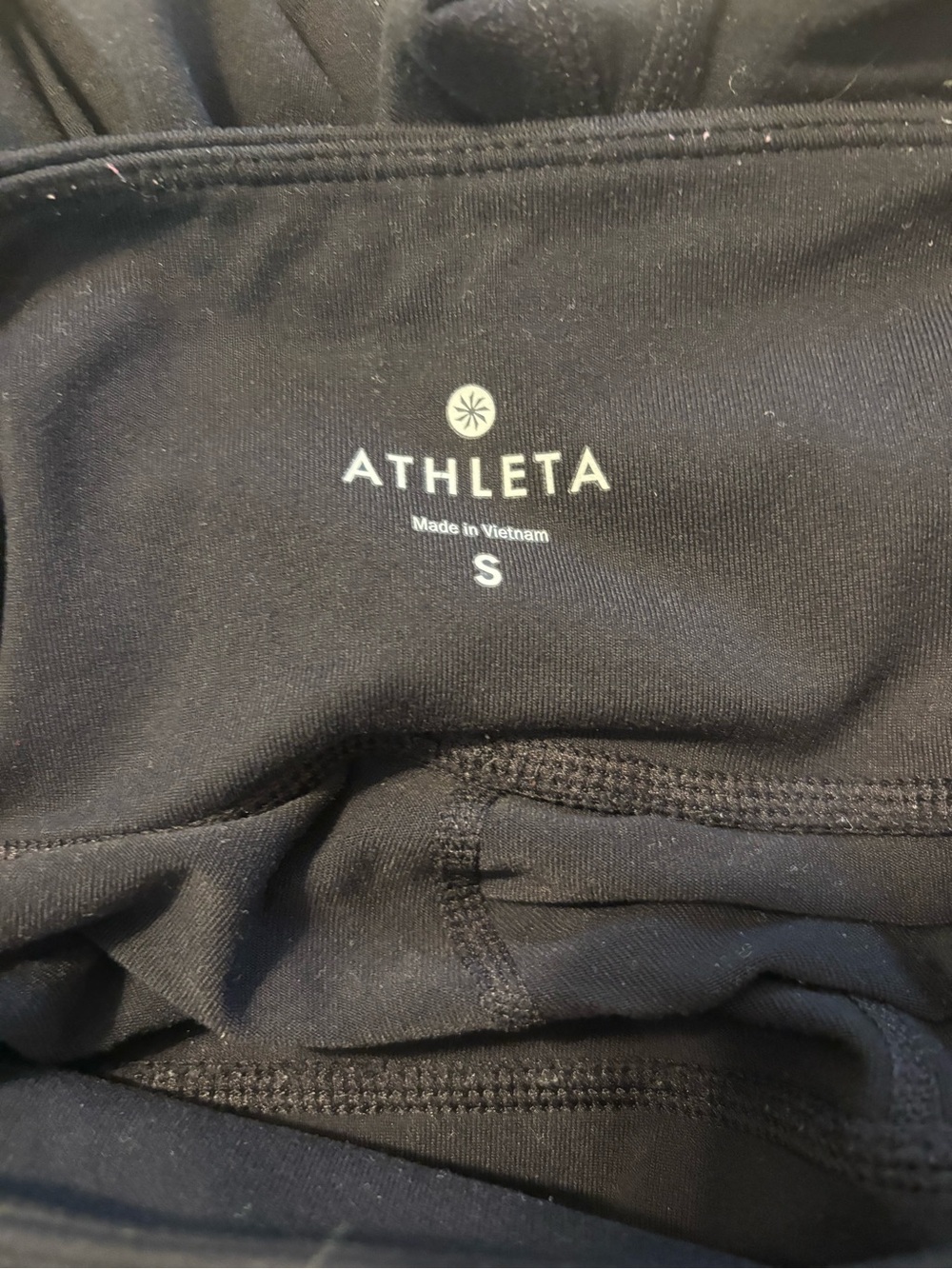 Athleta Black Activewear Leggings - Size S wide leg.